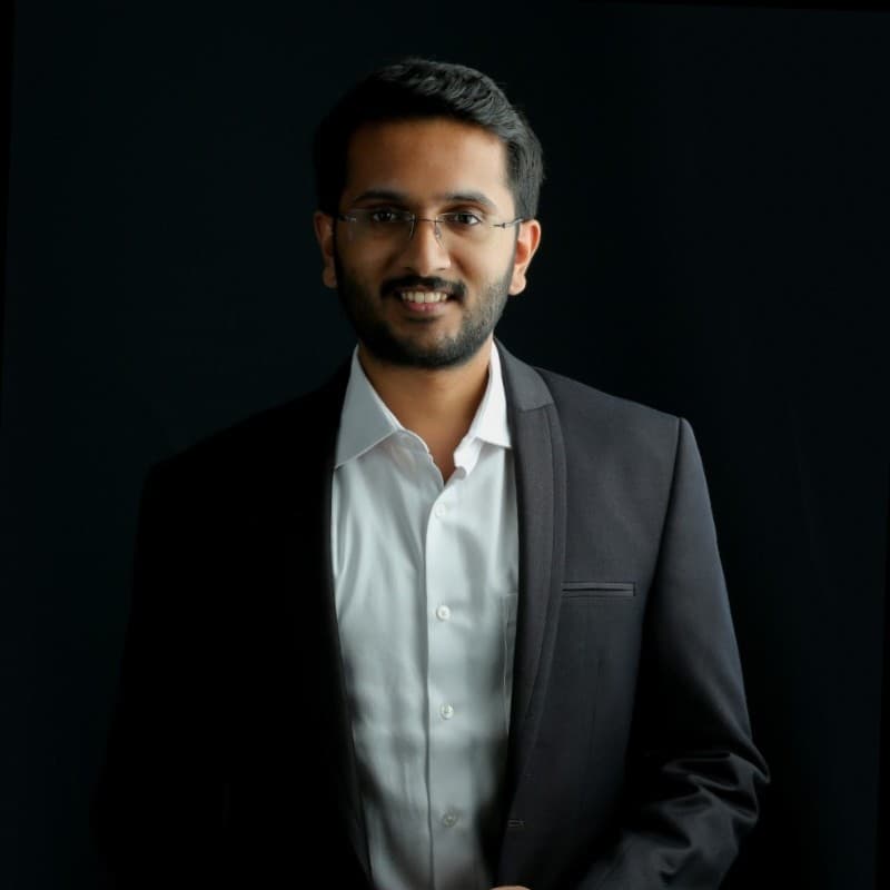 Hariprasad K in a suit